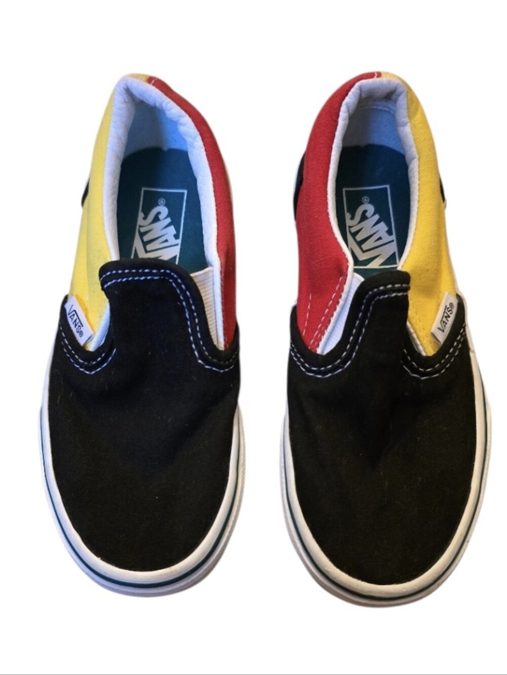 Vans Toddler Slip-On Colorblock Classic Slip Ons Size 12 NWOT